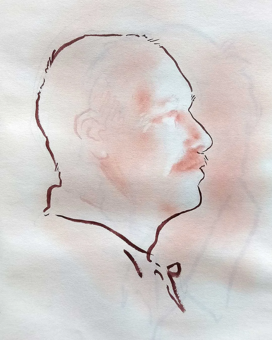Man, profile study