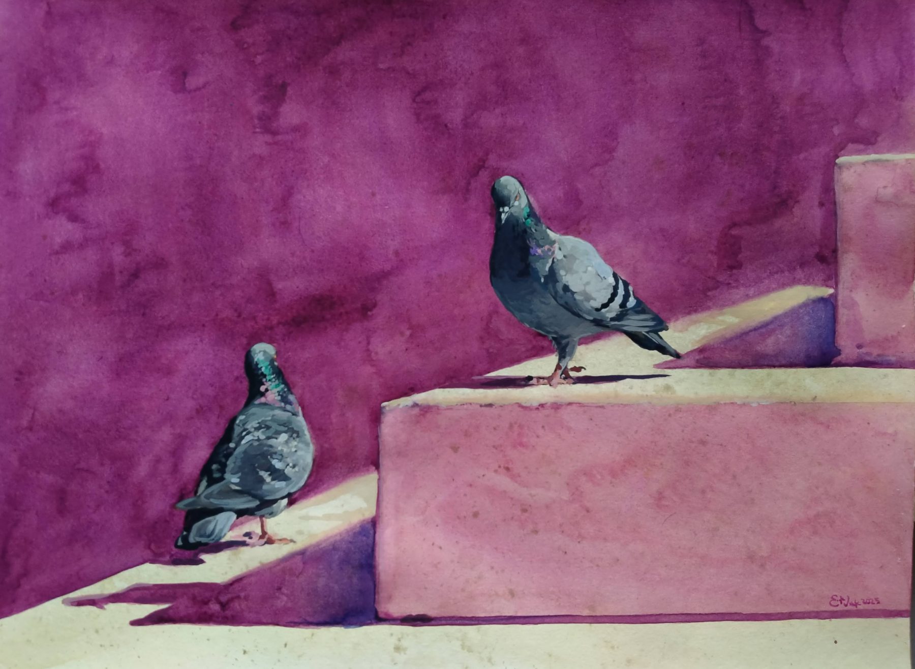 Pair on Steps